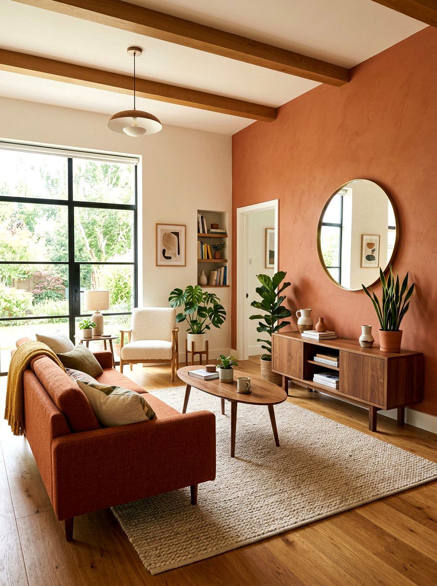 Small terracotta living room - 30 terracotta living room ideas