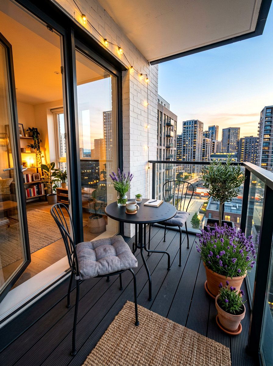 Small urban balcony furniture - 30 city terrace decor ideas