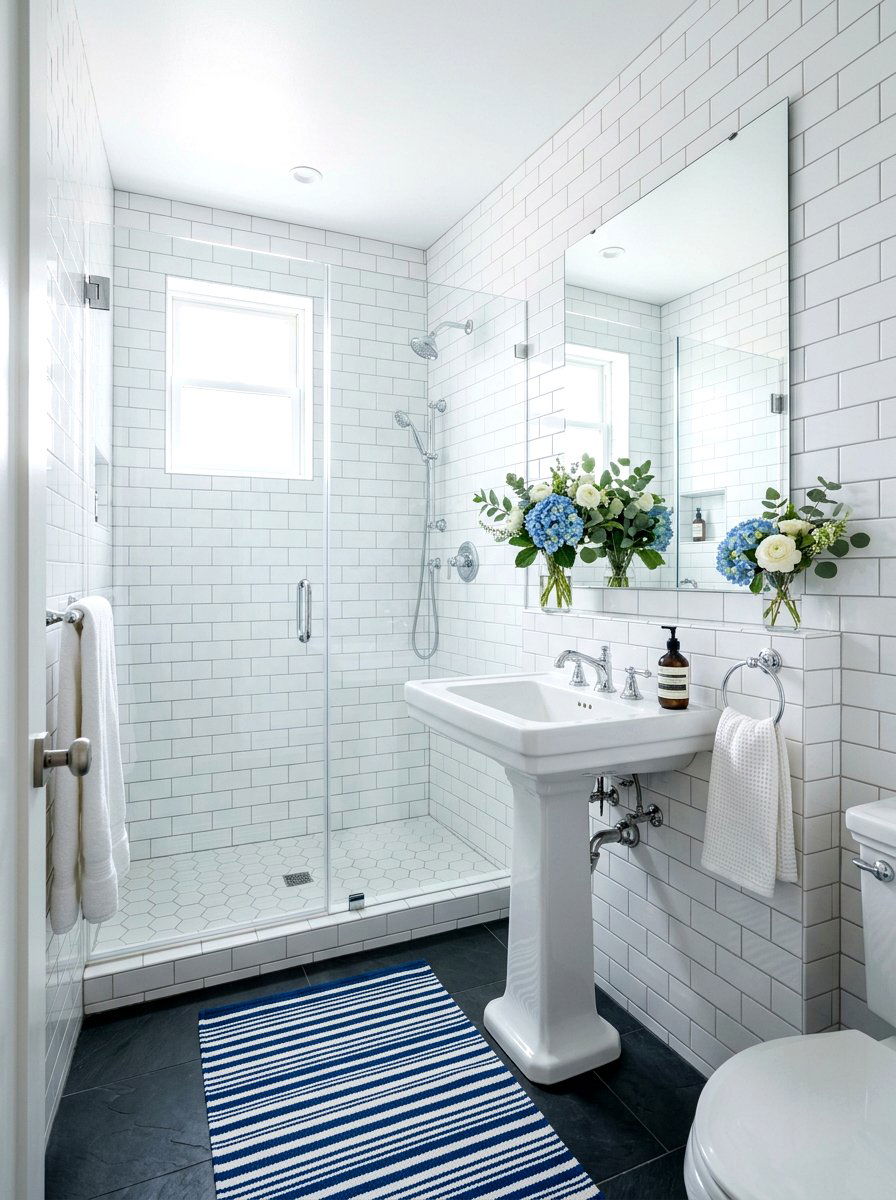 Small white bathroom - 30 Nancy Meyers bathroom ideas