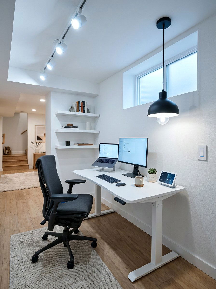 Smart Bulb Integration - 30 dark basement lighting ideas