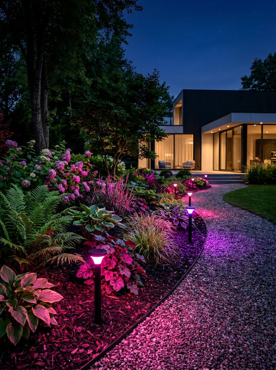 Smart Bulb Landscape Lighting - 30 backyard lighting ideas
