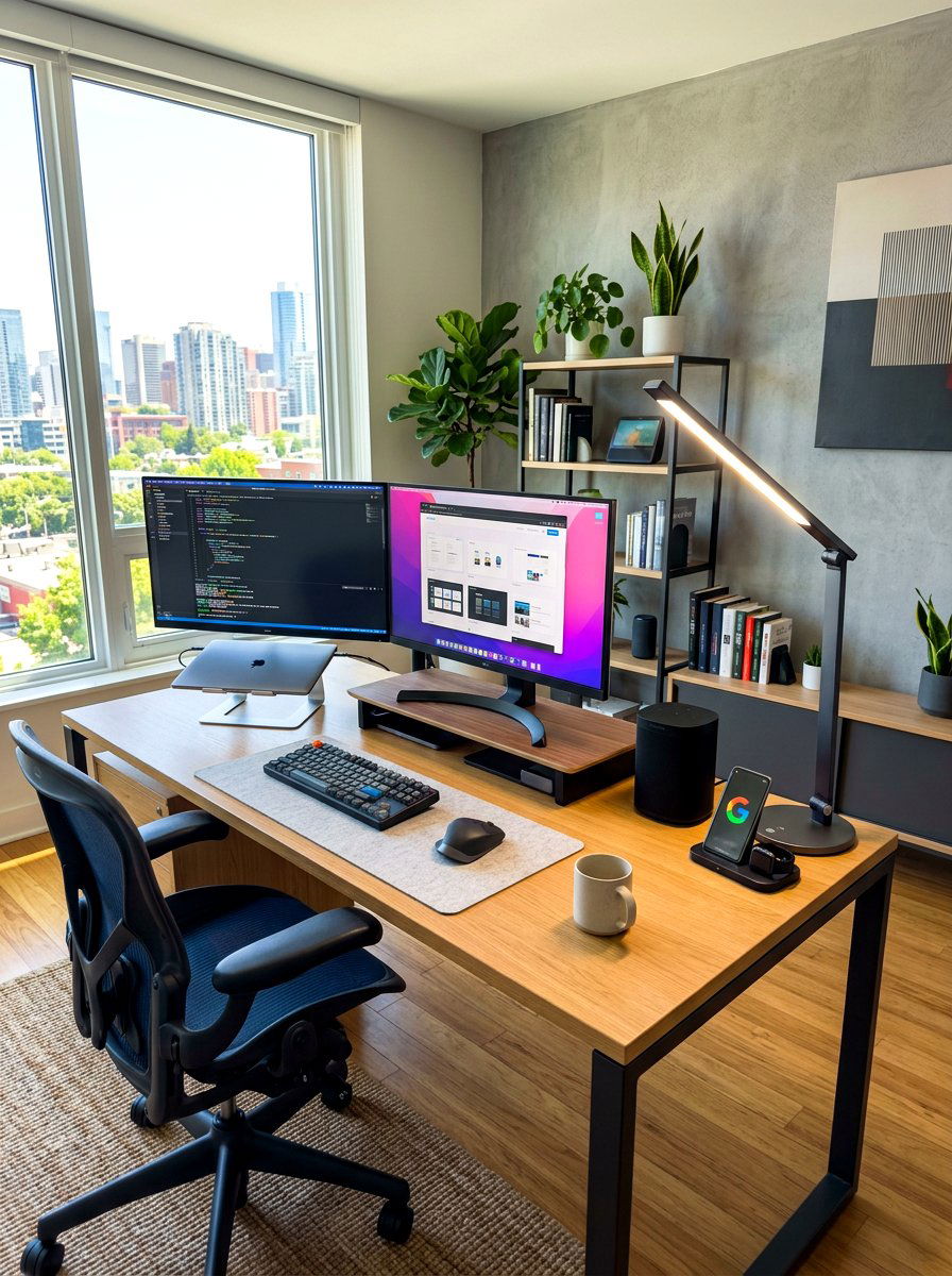 Smart Color Changing Desk Lamp - 30 lamp lit office ideas