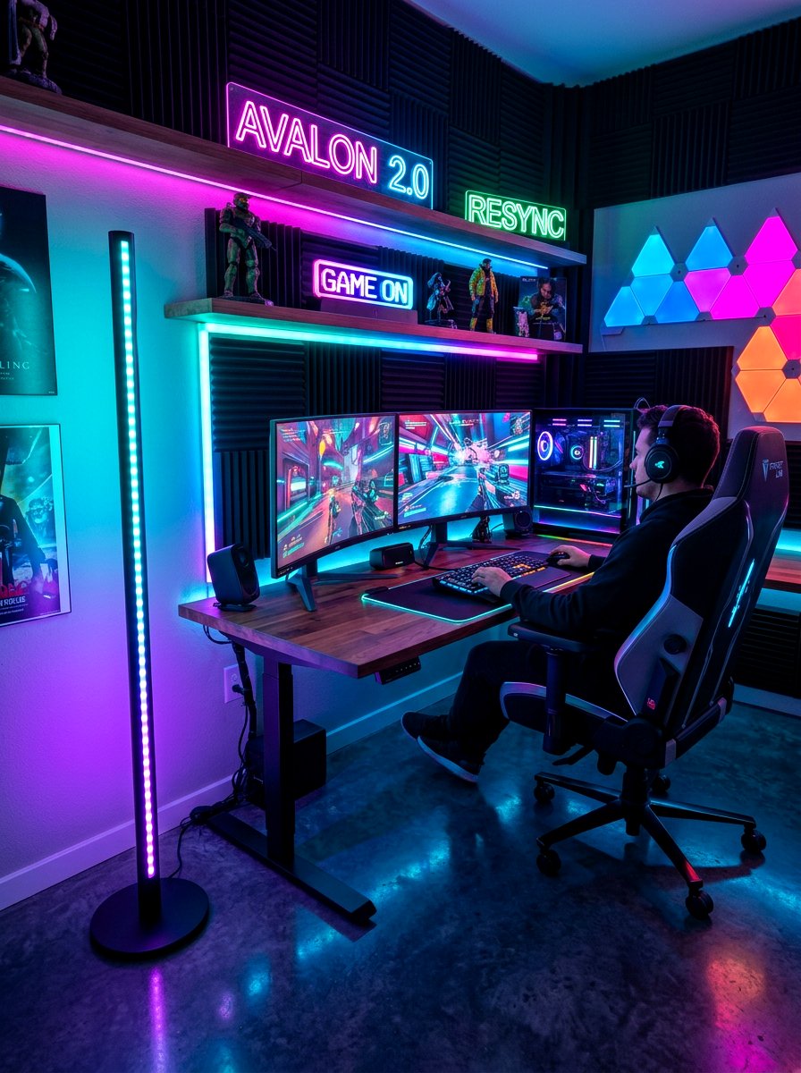 Smart Color Changing Floor Lamp - 30 office floor lamp ideas