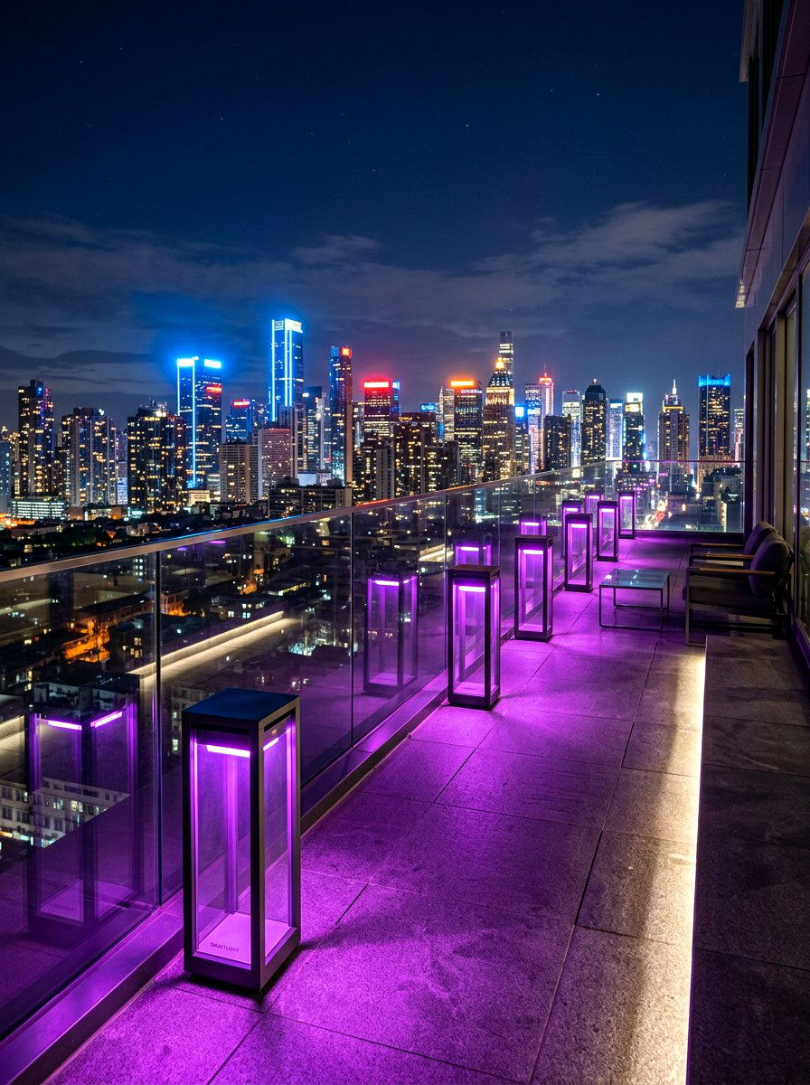 Smart Color Lamp - 30 lamp lit patio ideas