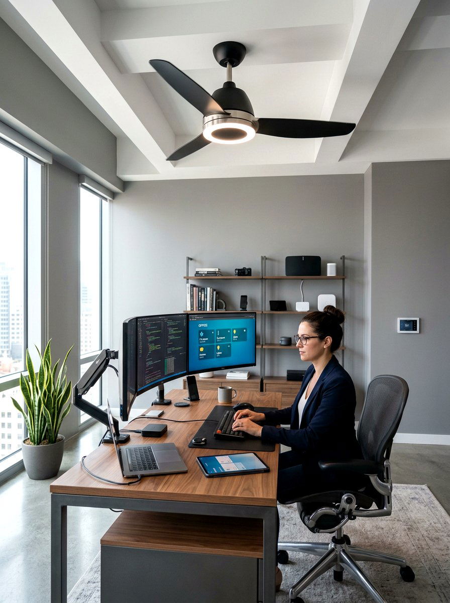 Smart Controlled Ceiling Fan - 30 ceiling fan ideas
