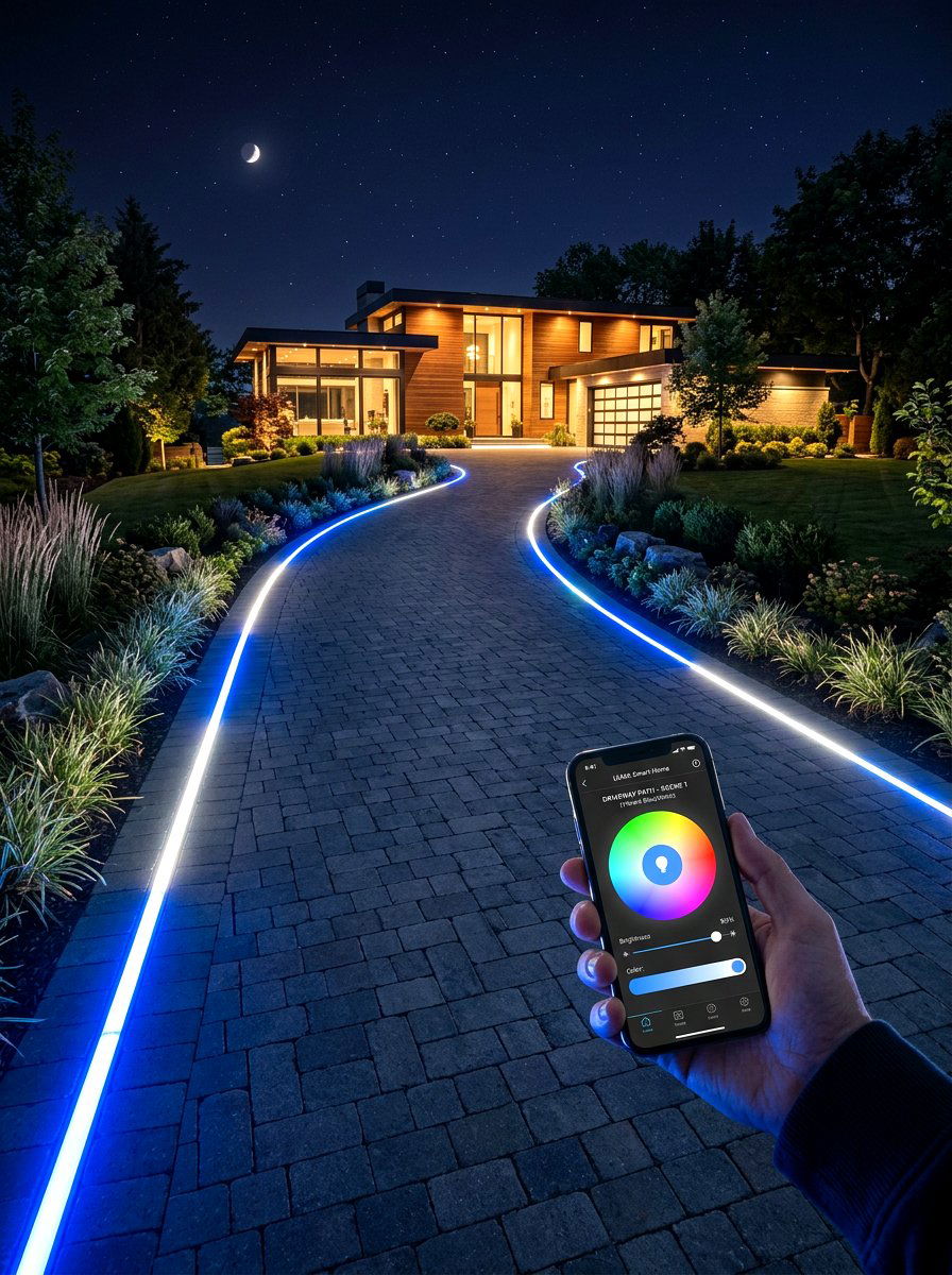 Smart Driveway Lighting - 30 driveway lighting ideas