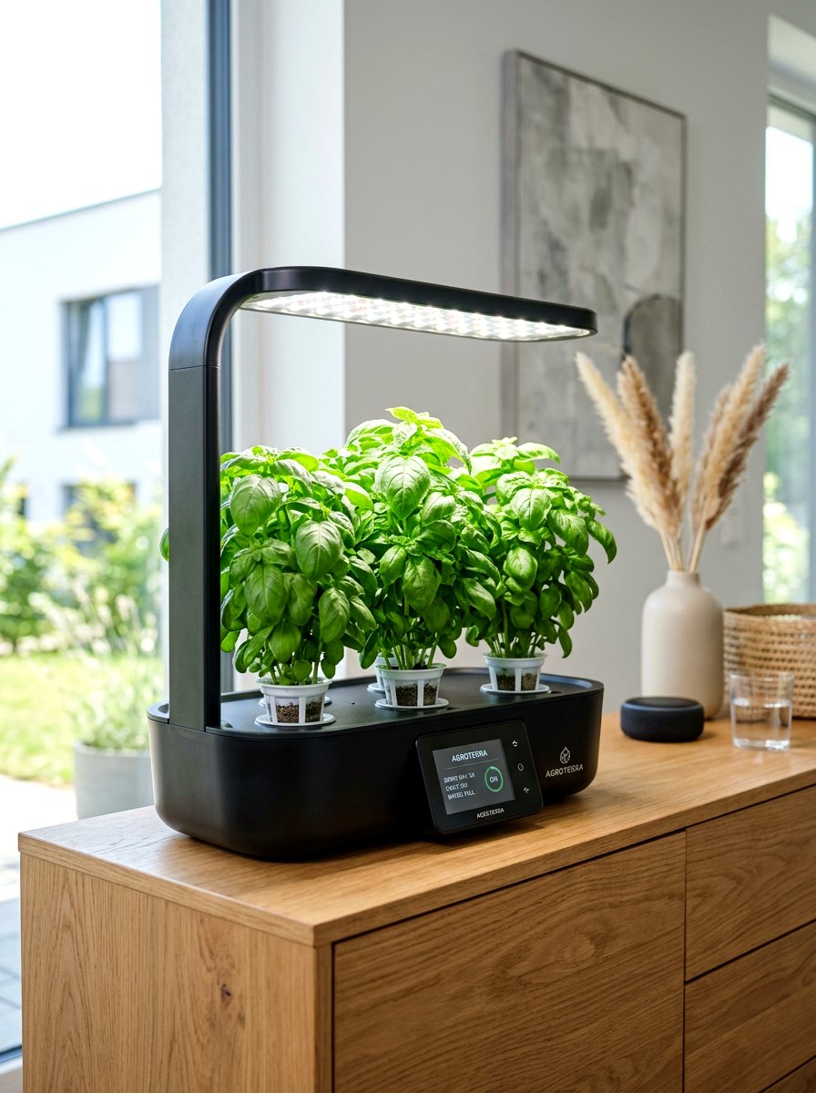 Smart Electric Indoor Garden - 30 compact kitchen garden ideas