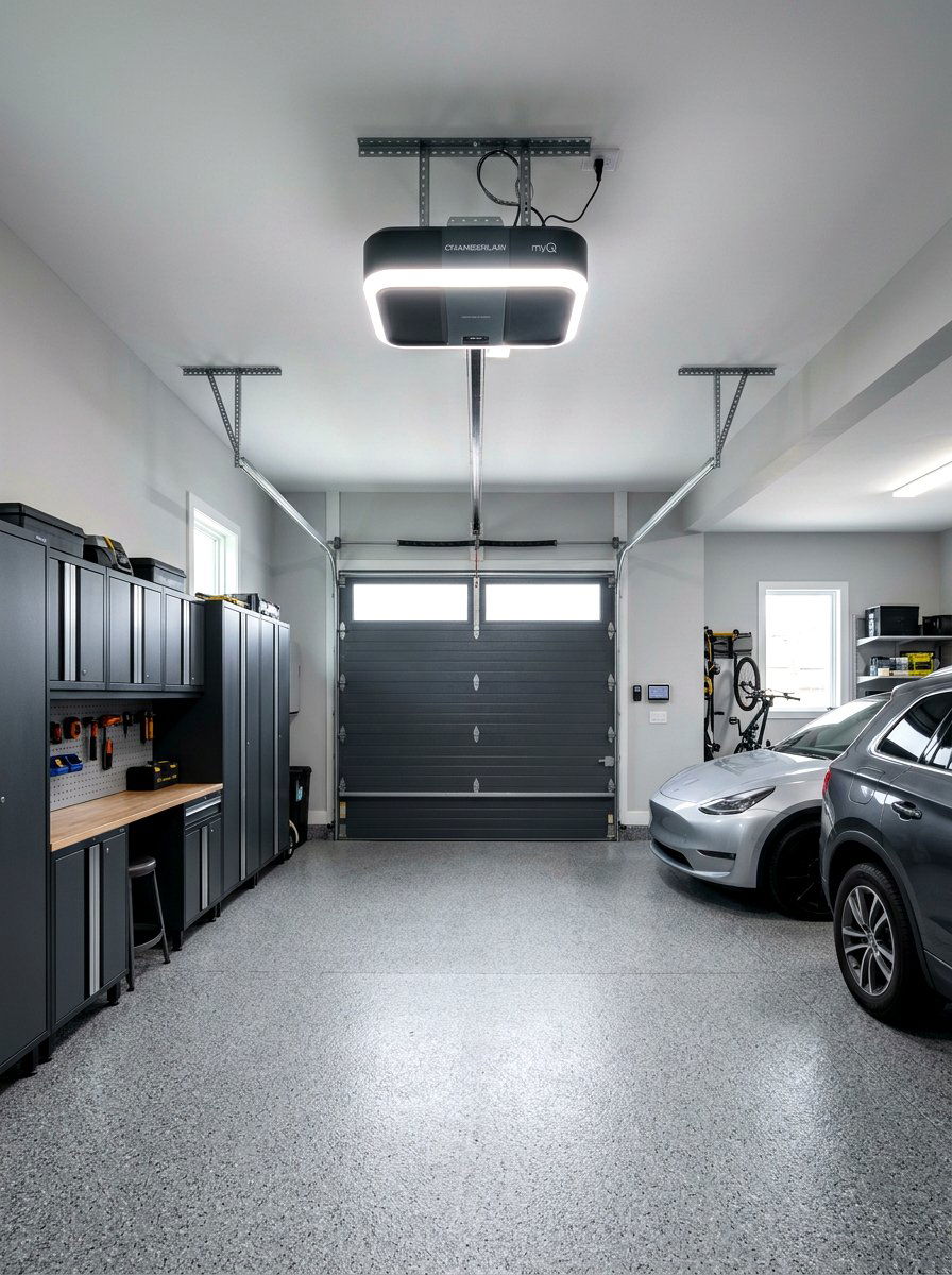 Smart Garage Opener - 30 clean garage aesthetic ideas
