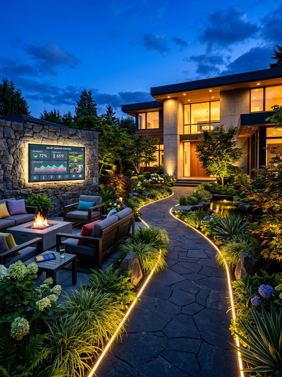 Smart Garden Technology - 30 quiet luxury backyard ideas