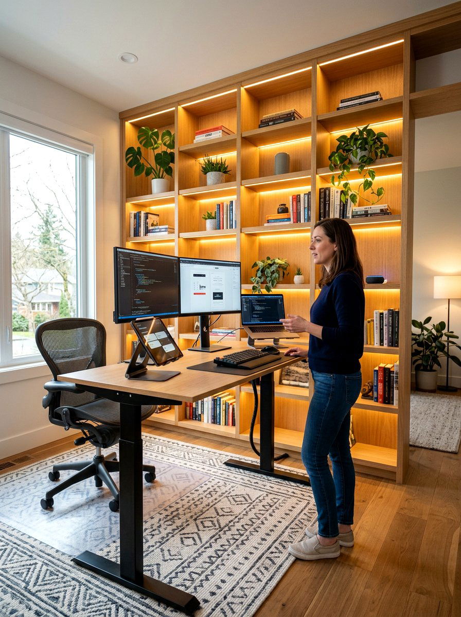 Smart Home Bookcase Lighting - 30 bookshelf lighting ideas