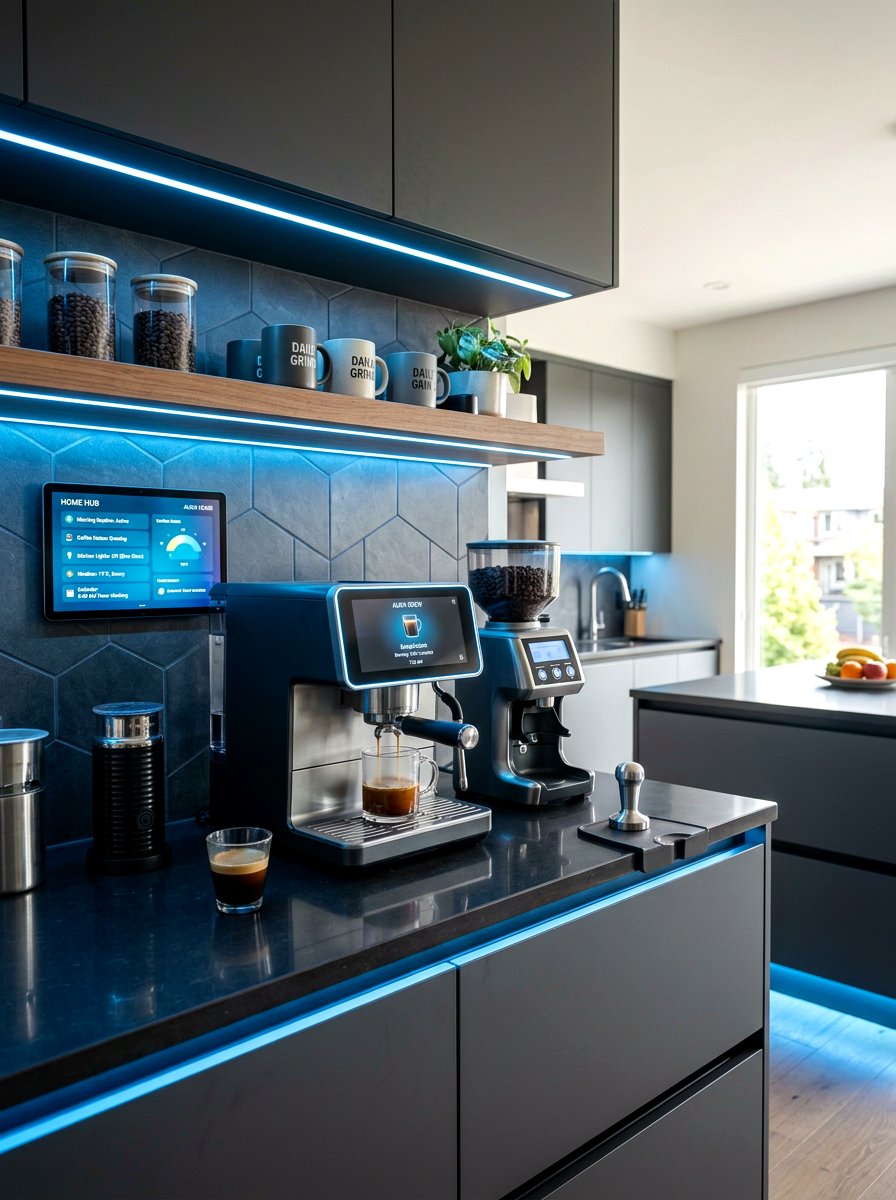 Smart Home Coffee Bar - 30 corner breakfast coffee nook ideas