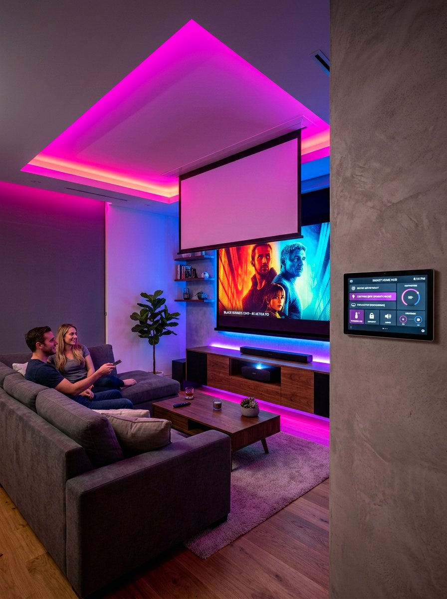 Smart Home Entertainment Hub - 30 home entertaining room ideas