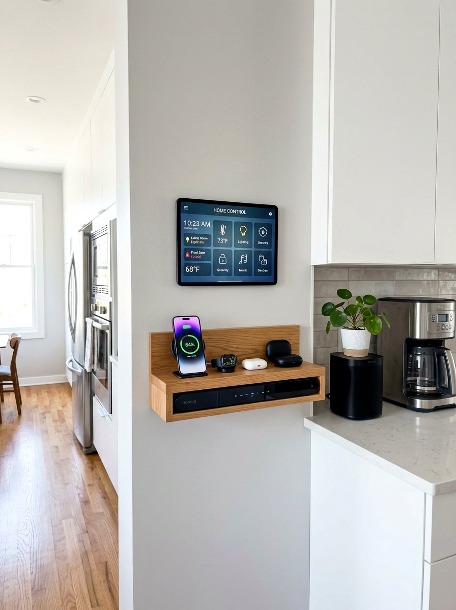 Smart Home Hub - 30 small utility nook ideas