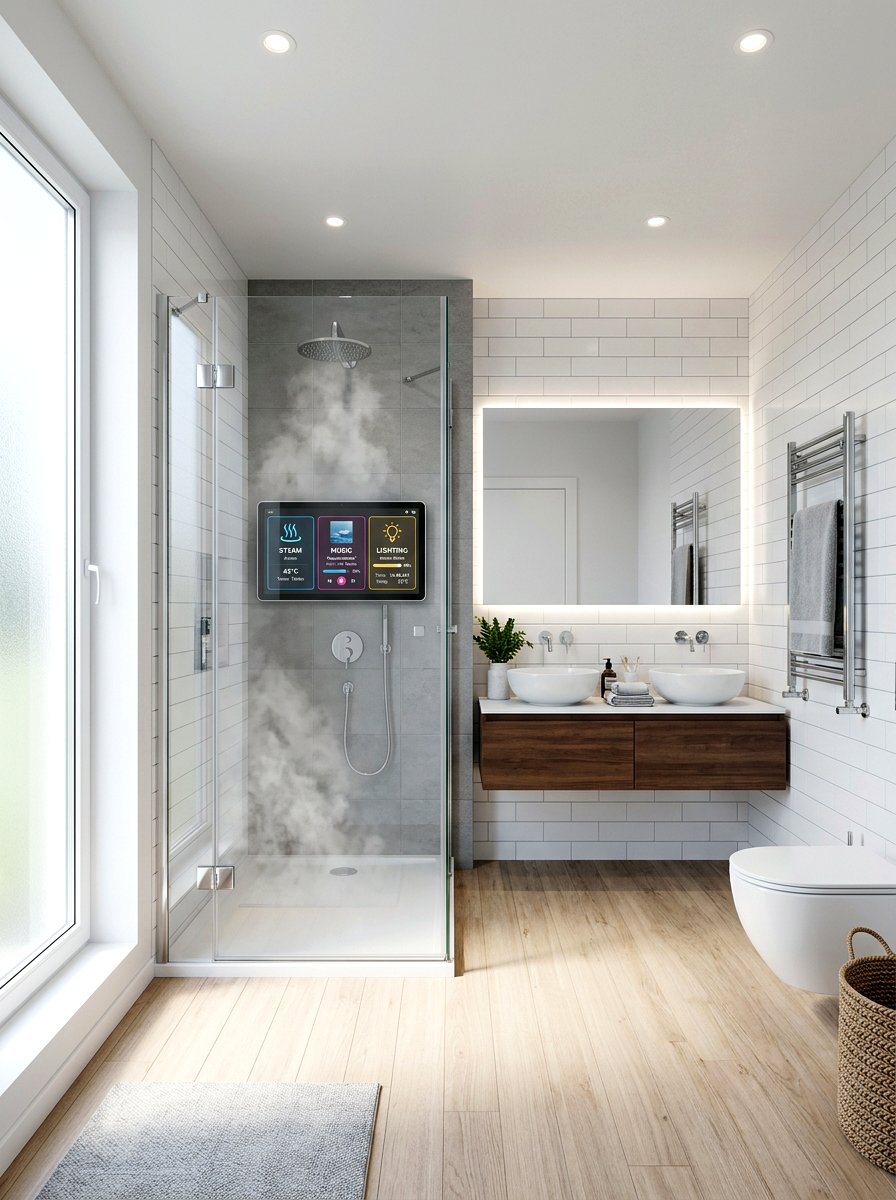Smart Home Integration - 30 steam shower ideas