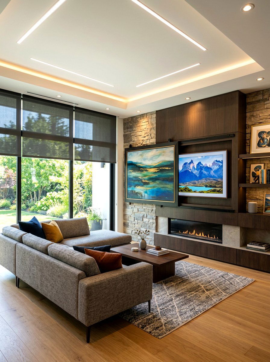 Smart Home Living Room - 30 collected luxury living room ideas