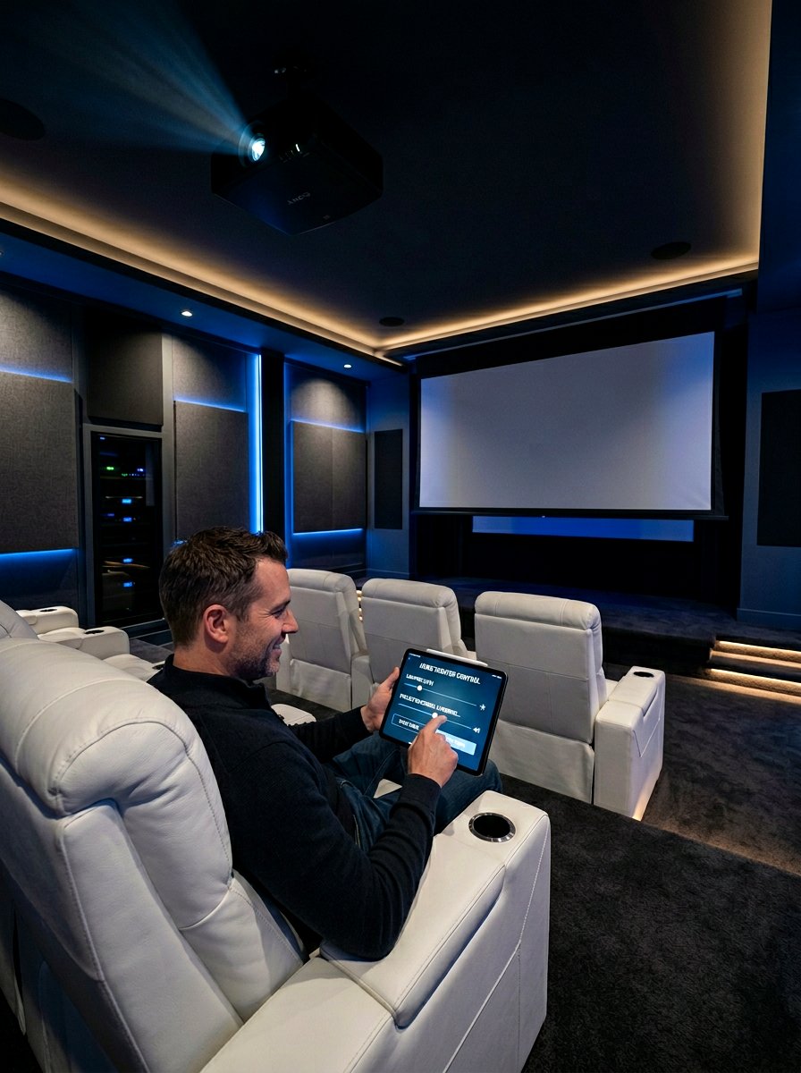 Smart Home Theater Control - 30 basement theater ideas