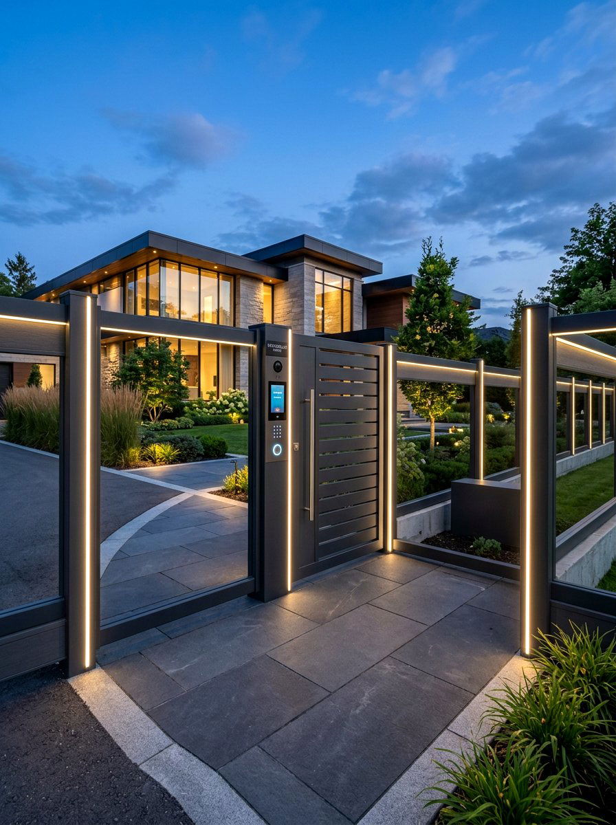 Smart Integrated Fence - 30 fence ideas