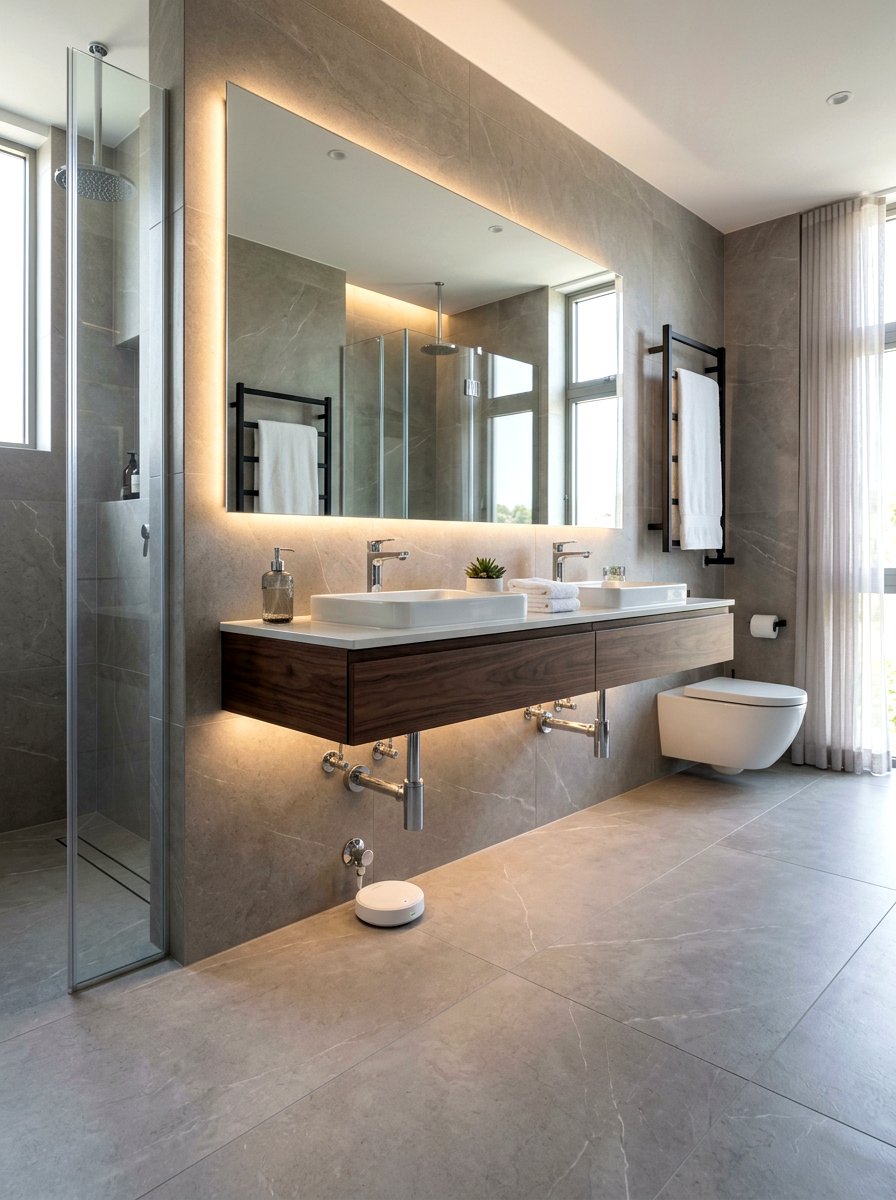 Smart Leak Sensor - 30 low water bathroom ideas