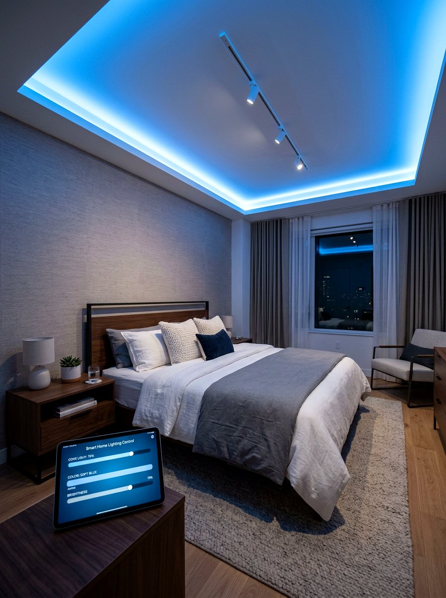 Smart Light Control - 30 quiet room decor ideas