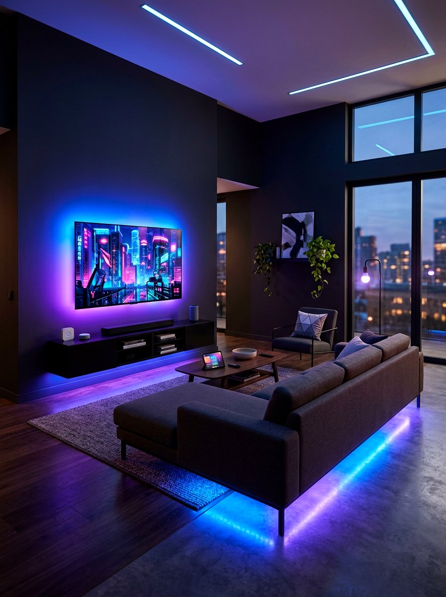Smart Lighting Living Room - 30 TikTok living room decor ideas