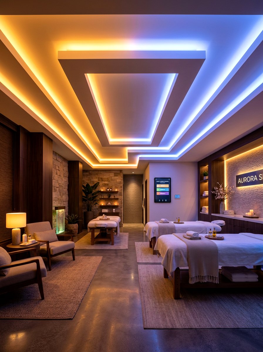 Smart Lighting System - 30 mini spa room ideas