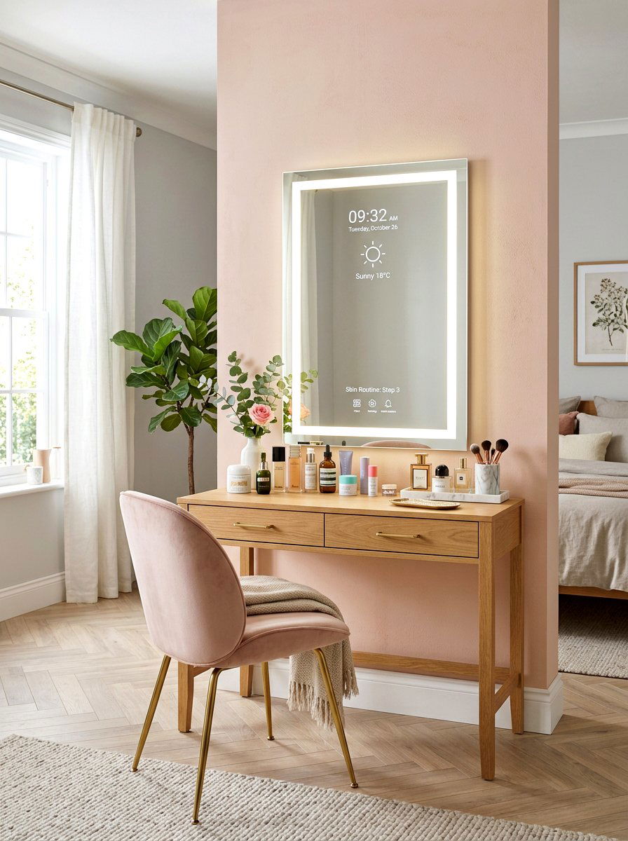 Smart Mirror With Circadian Modes - 30 circadian lighting bedroom ideas