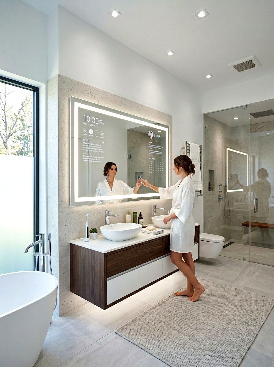 Smart Mirror - 30 master bathroom ideas