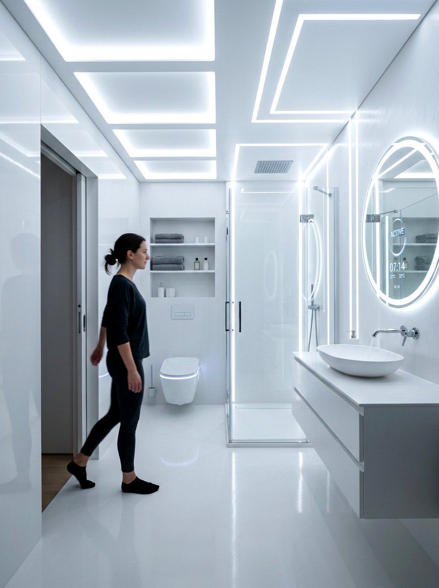 Smart Motion Sensor Lighting - 30 bathroom lighting ideas