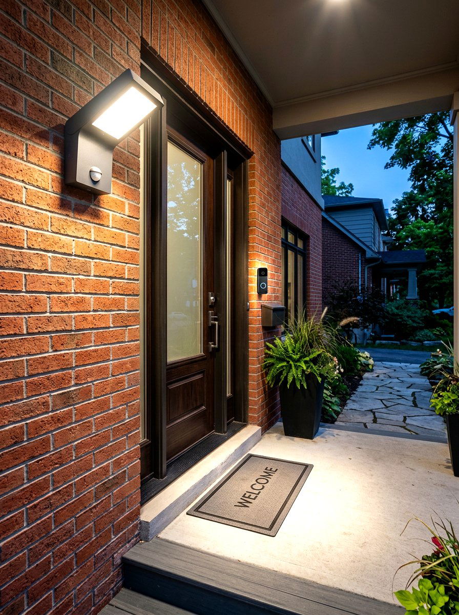 Smart Motion Sensor - 30 outdoor entry lighting ideas