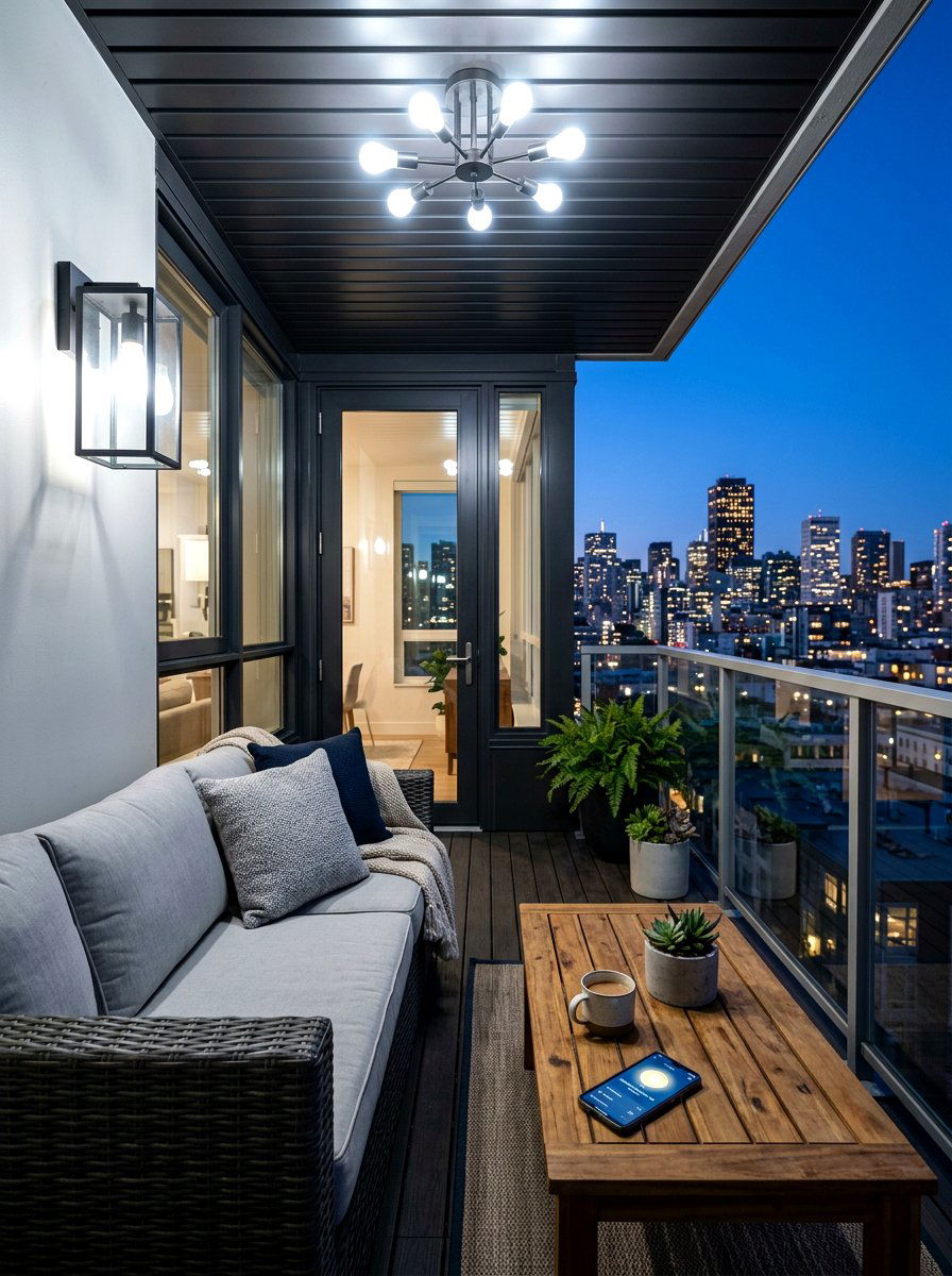 Smart Outdoor Bulbs - 30 apartment patio lighting ideas
