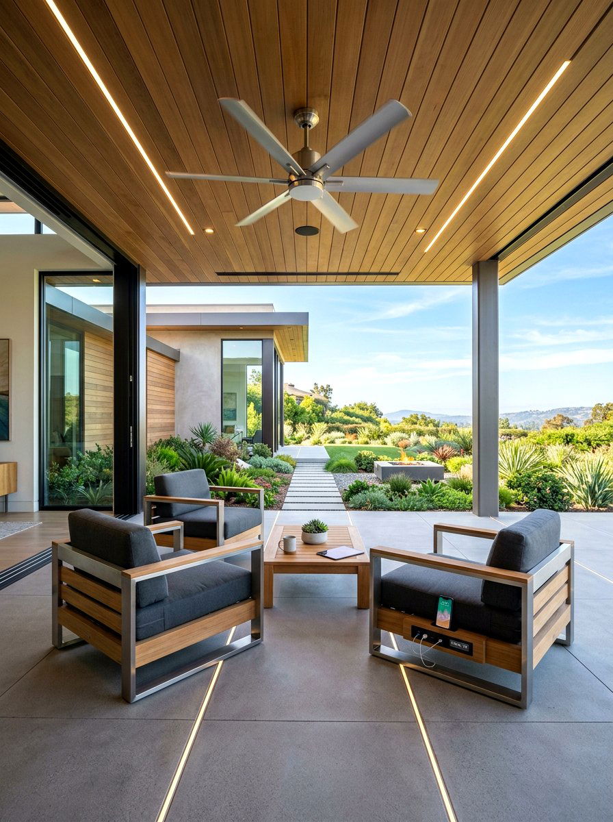 Smart Outdoor Ceiling Fan - 30 outdoor ceiling fan patio ideas