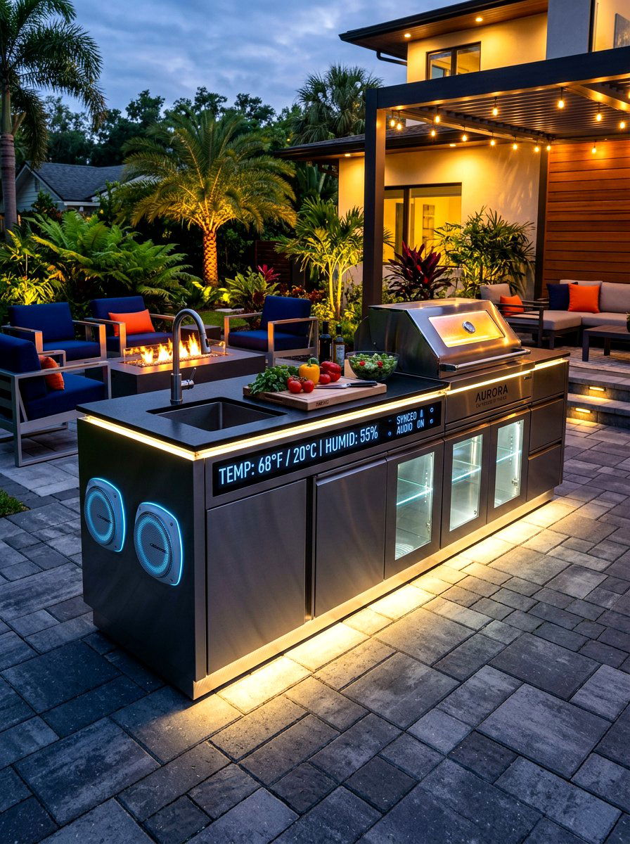 Smart Outdoor Kitchen - 30 outdoor prep station ideas