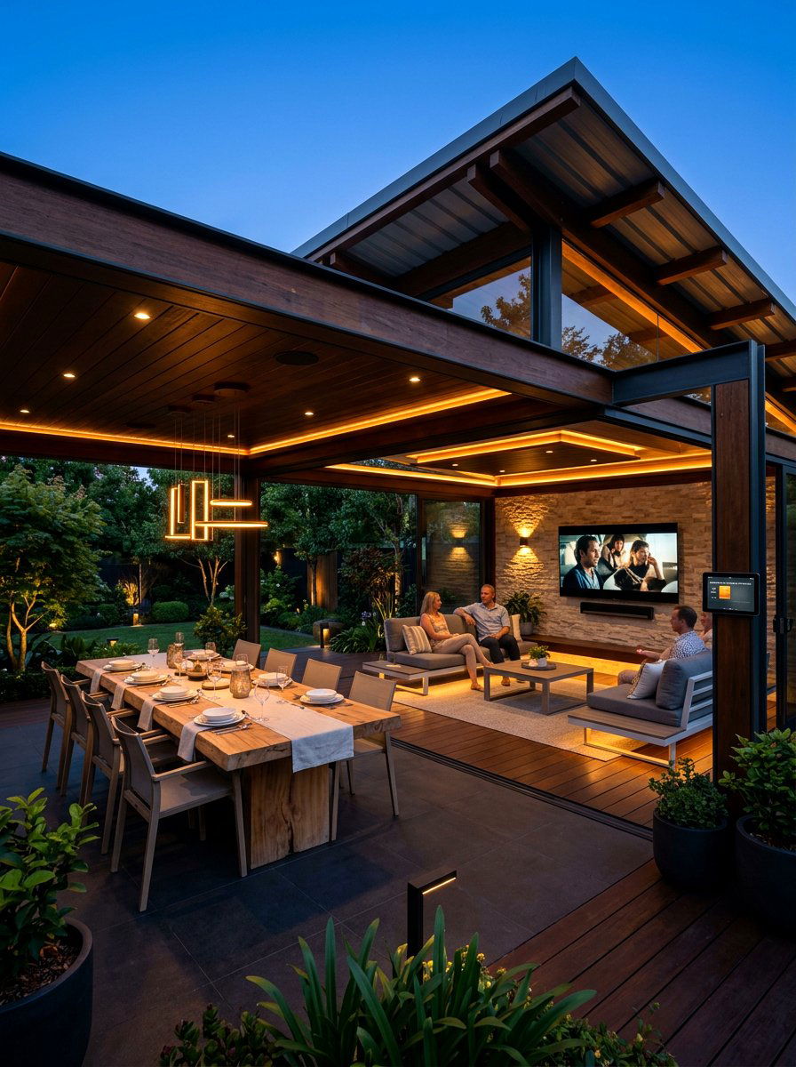 Smart Outdoor Lighting - 30 pavilion lighting ideas