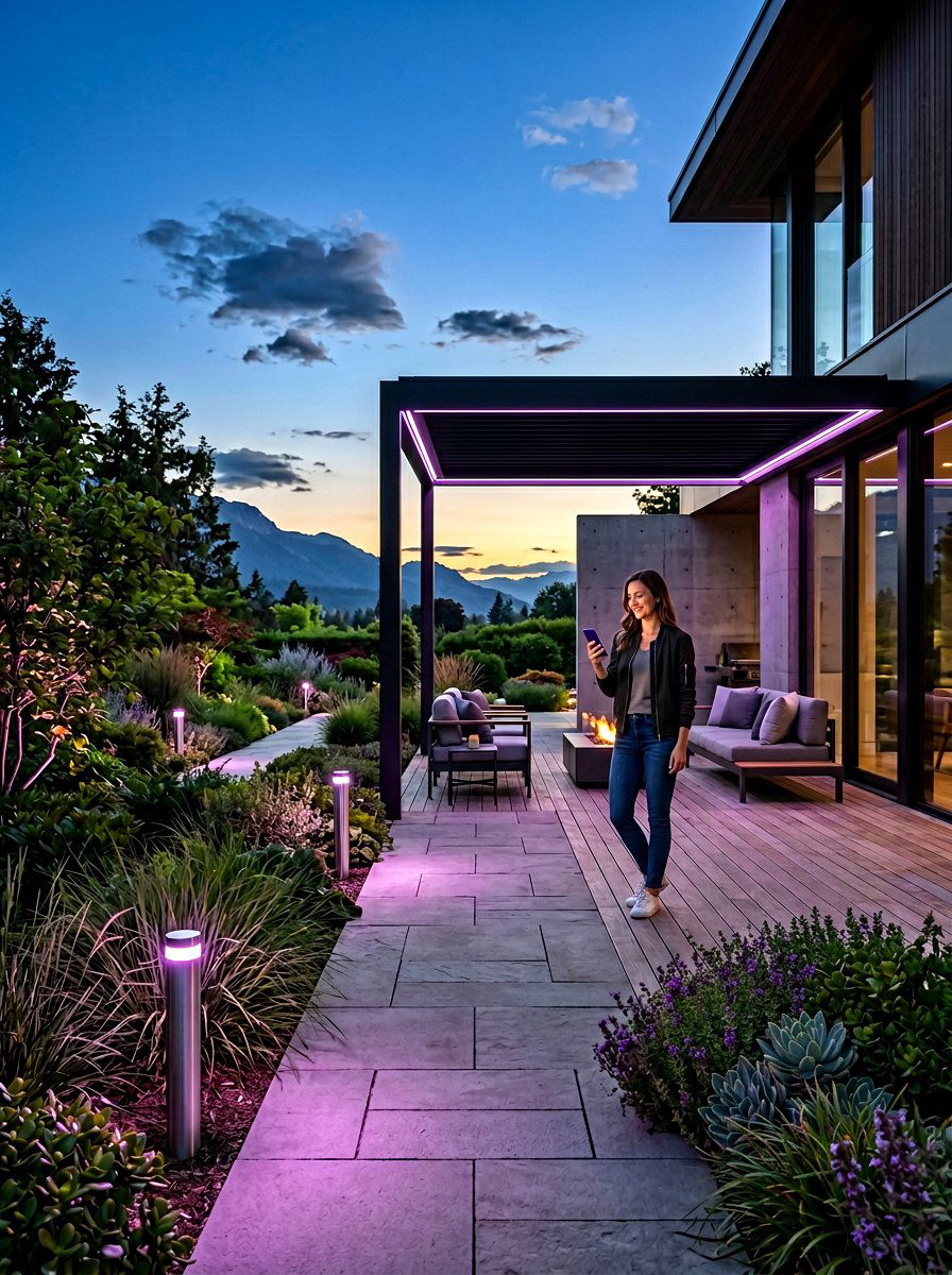 Smart Outdoor Lights - 30 patio lighting ideas