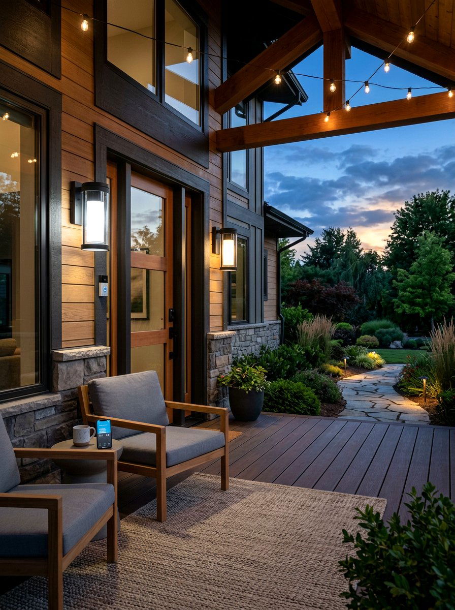 Smart Porch Light - 30 porch lighting ideas