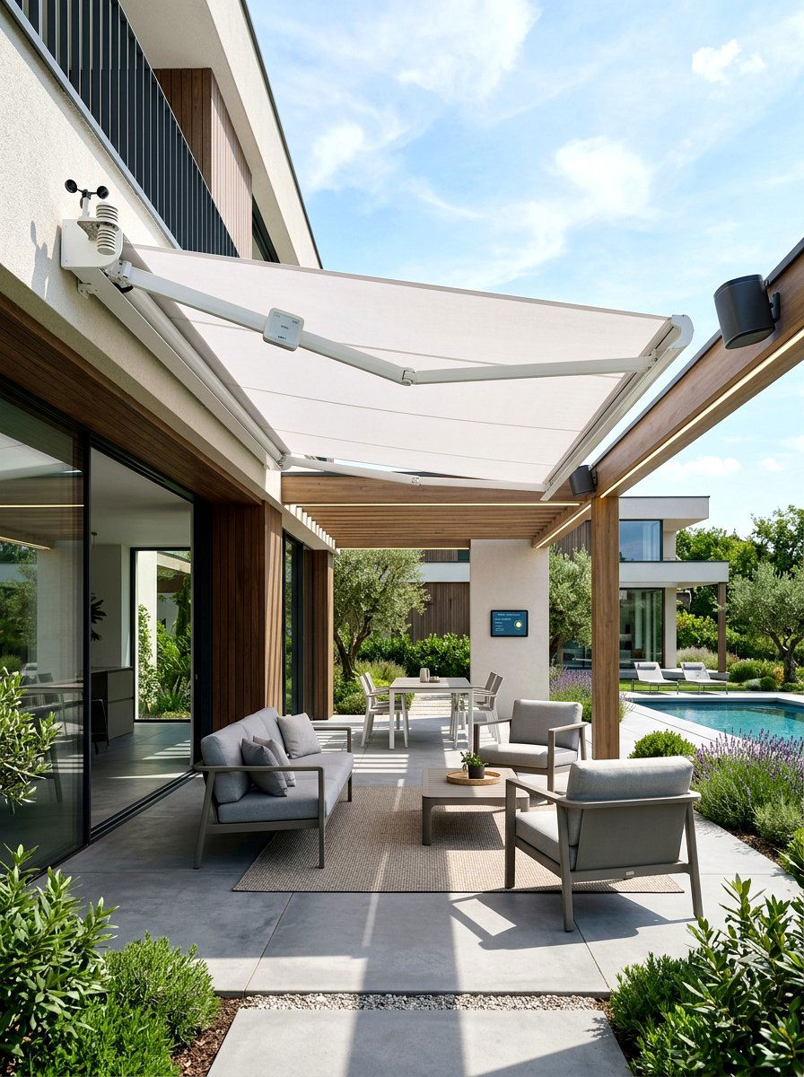 Smart Retractable Awning - 30 retractable awning ideas