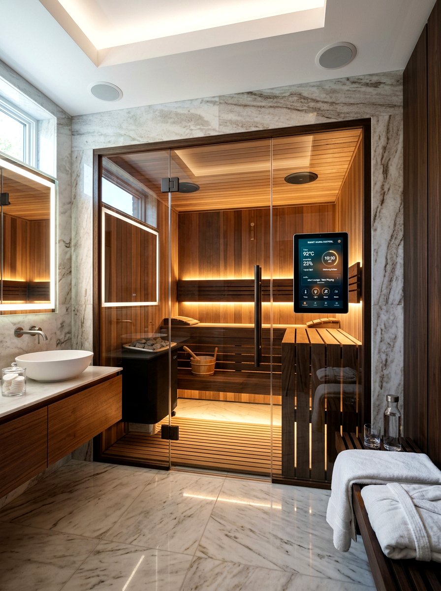 Smart Sauna Bathroom - 30 sauna bathroom ideas