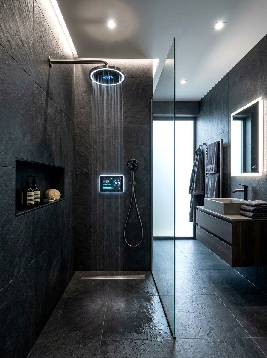 Smart Shower Head - 30 low water bathroom ideas