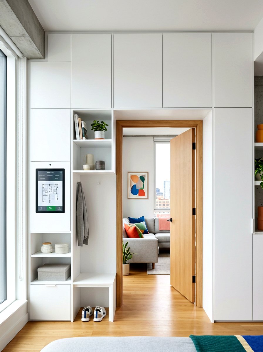 Smart Storage System - 30 studio apartment ideas
