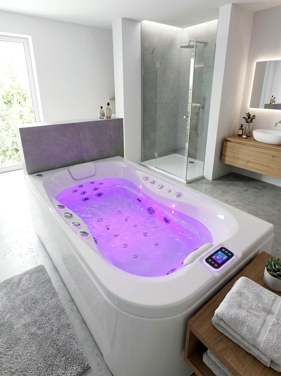 Smart Tech Hydrotherapy Tub - 30 spa corner ideas
