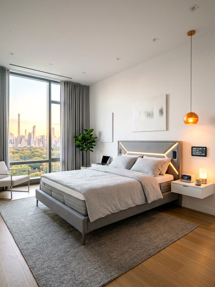Smart Technology Bedroom - 30 apartment bedroom ideas