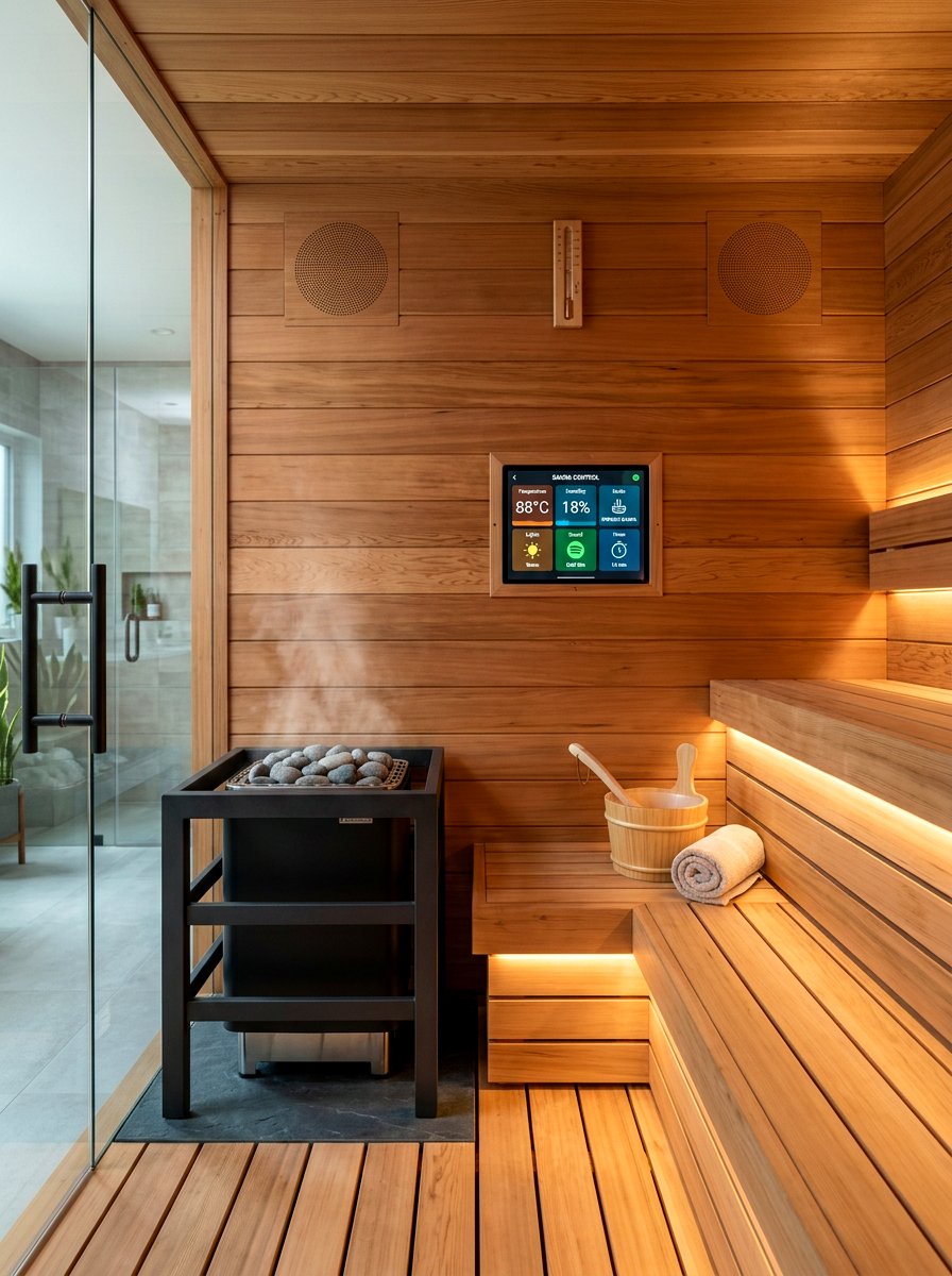 Smart Technology Sauna - 30 sauna room ideas