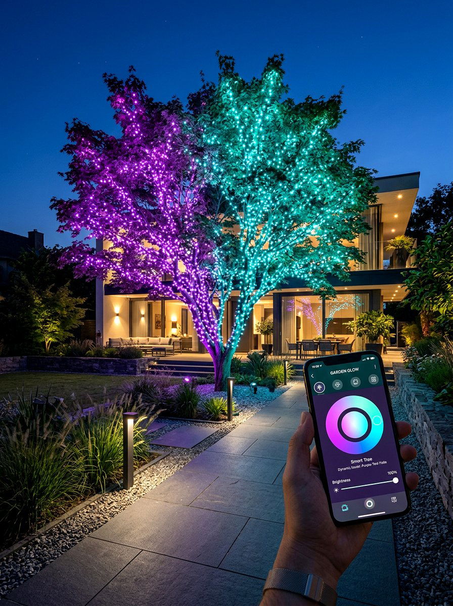 Smart Tree Light - 30 tree lighting ideas