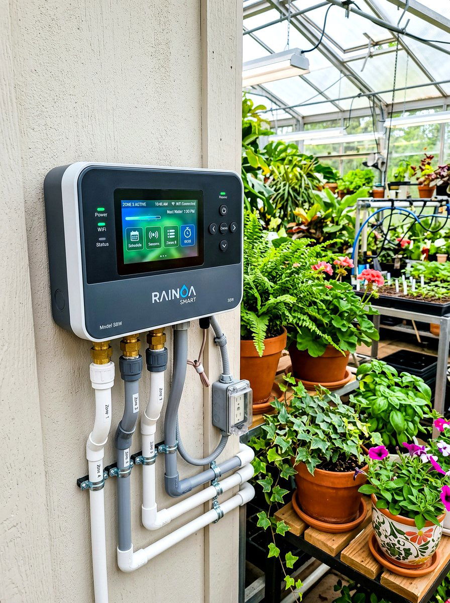 Smart Wifi Sprinkler Controller - 30 greenhouse watering setup ideas