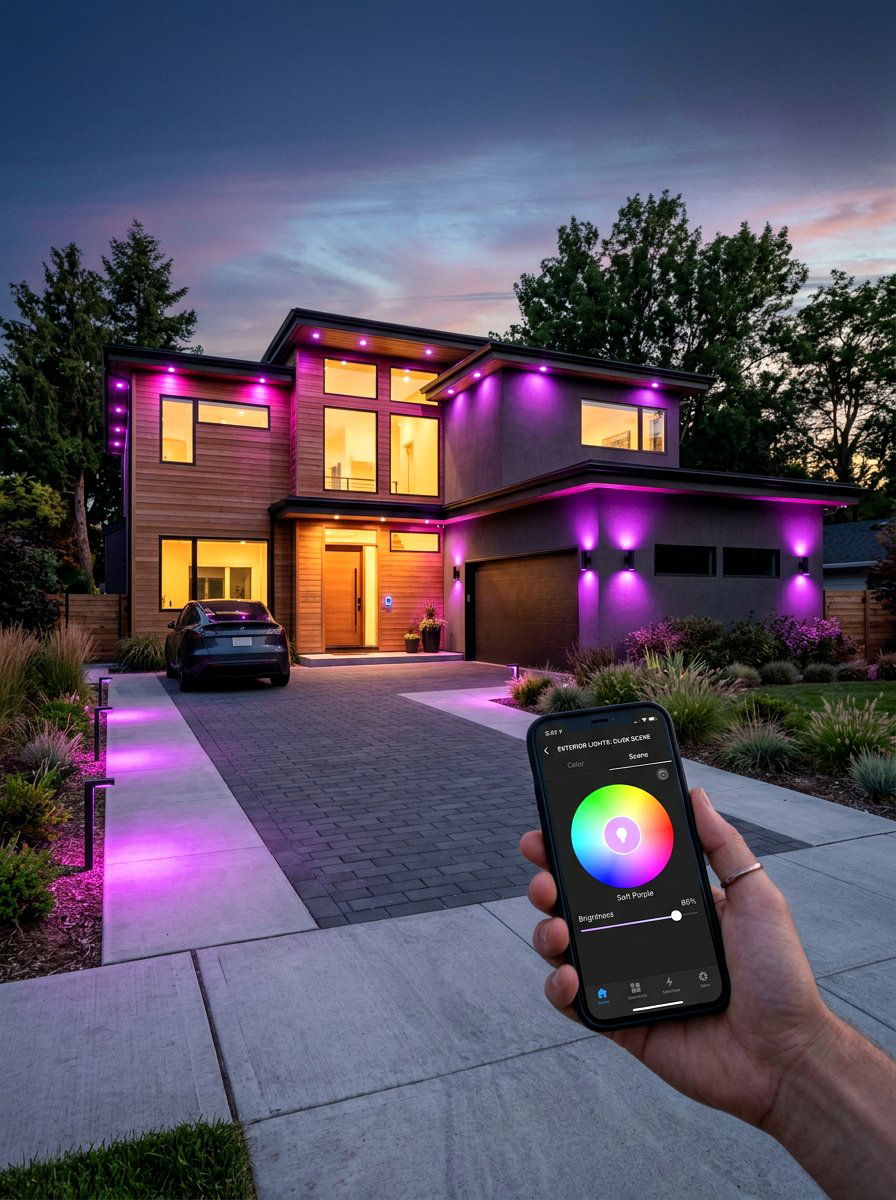 Smart exterior light - 30 exterior lighting ideas for front of house
