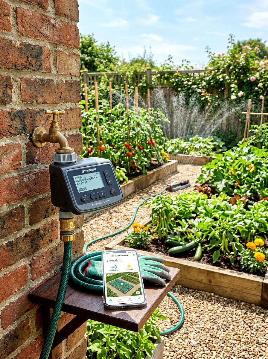 Smart garden hose controller - 30 vegetable garden watering ideas