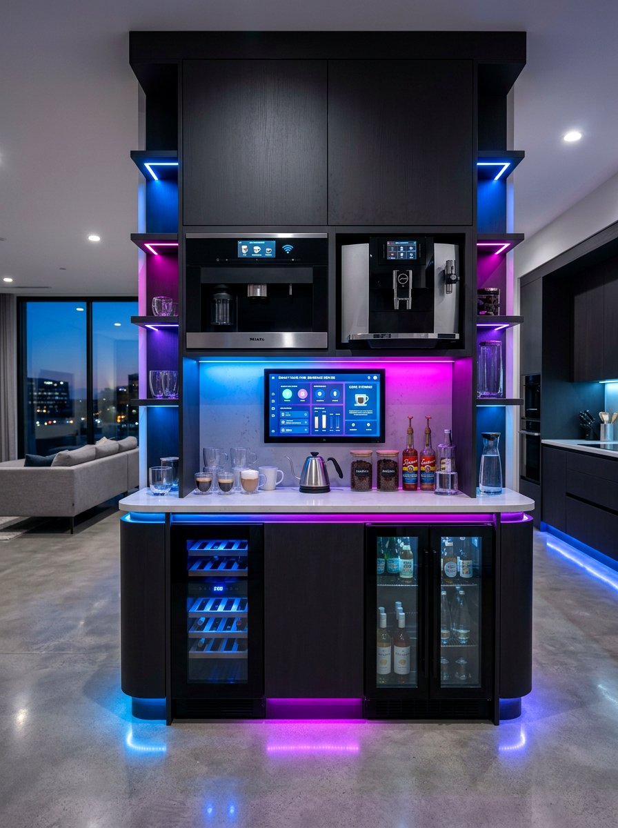 Smart home beverage center - 30 beverage pantry ideas