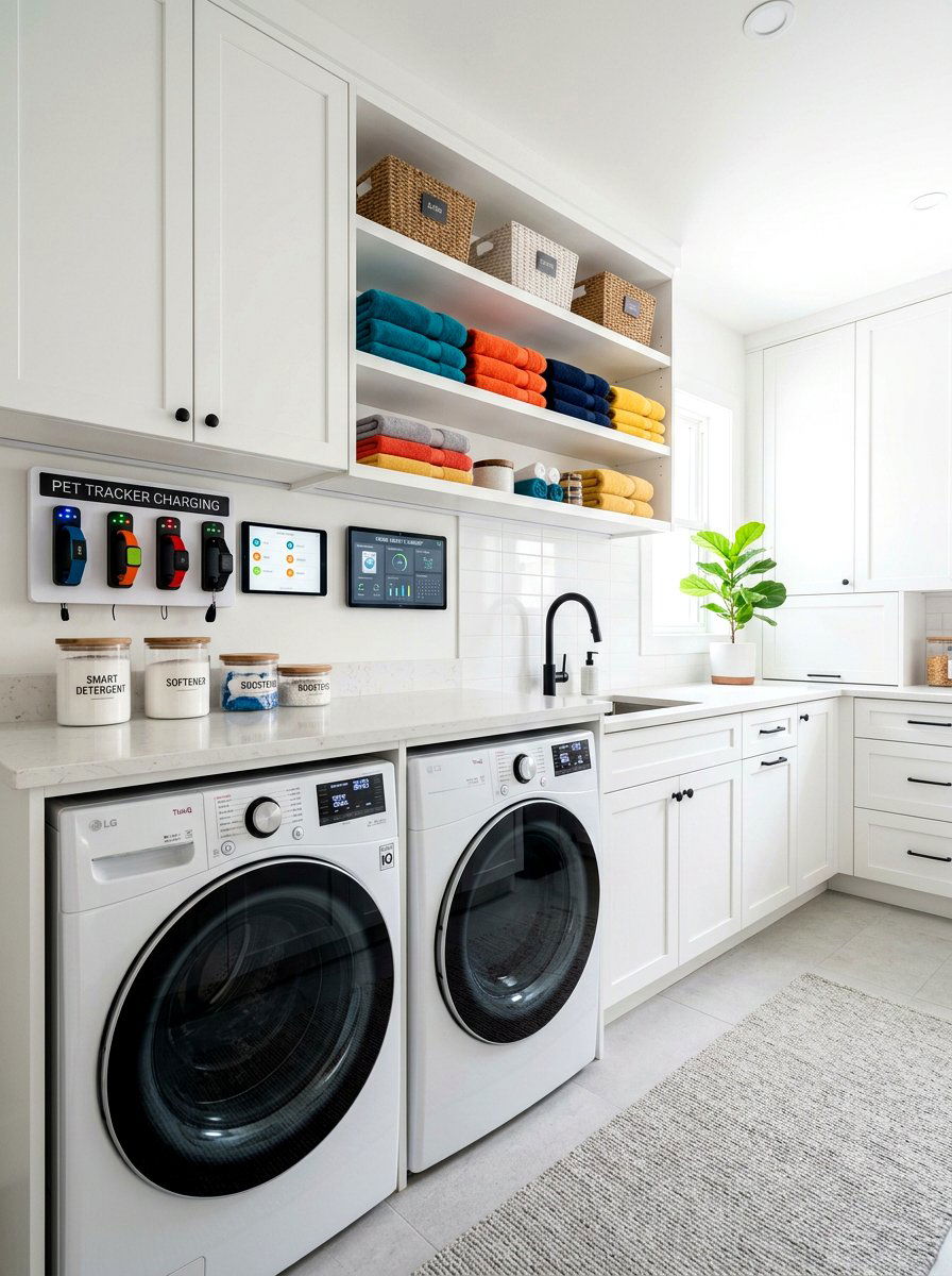 Smart laundry organization - 30 pet laundry room ideas