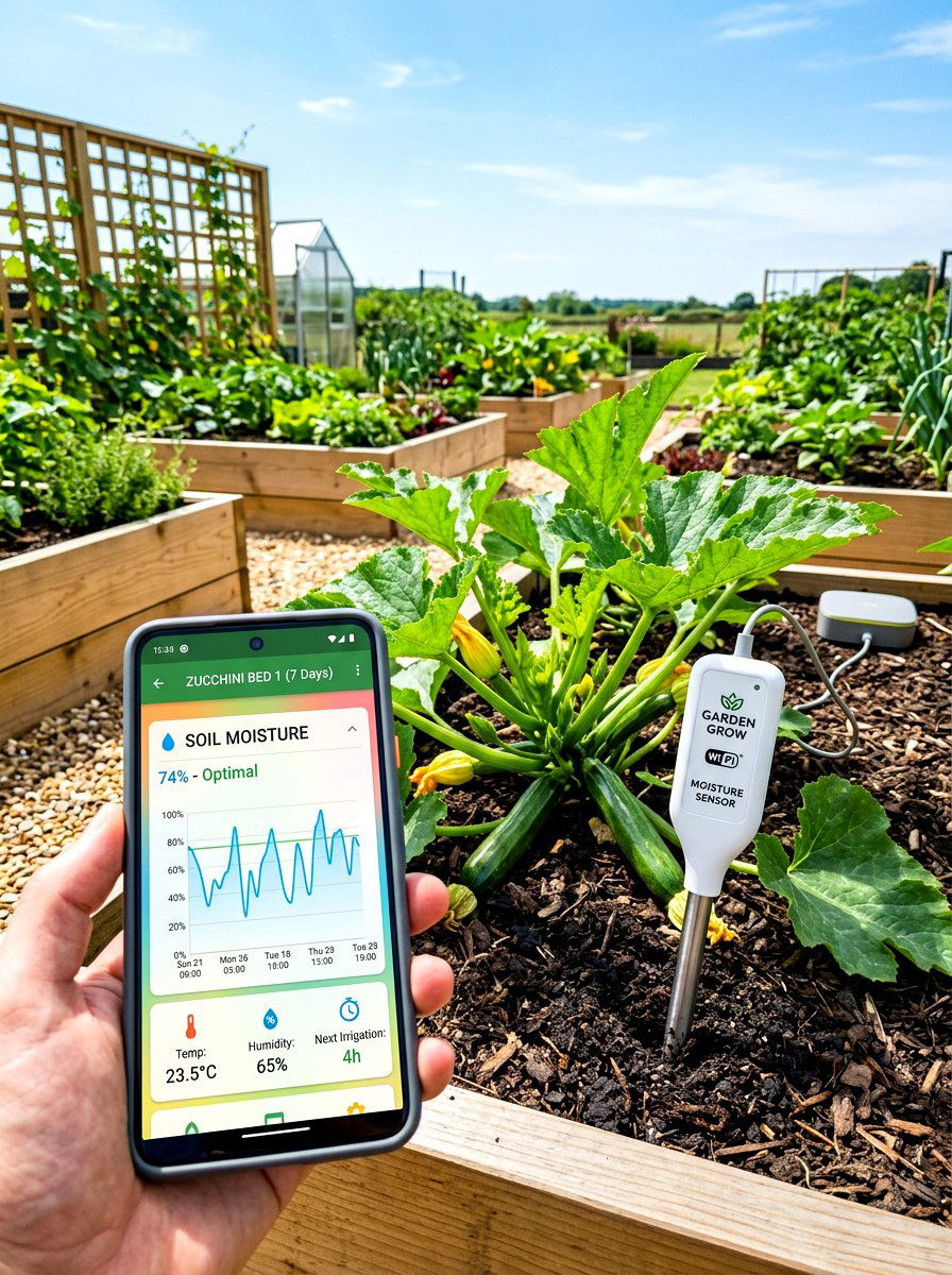 Smart moisture sensor - 30 raised bed irrigation ideas