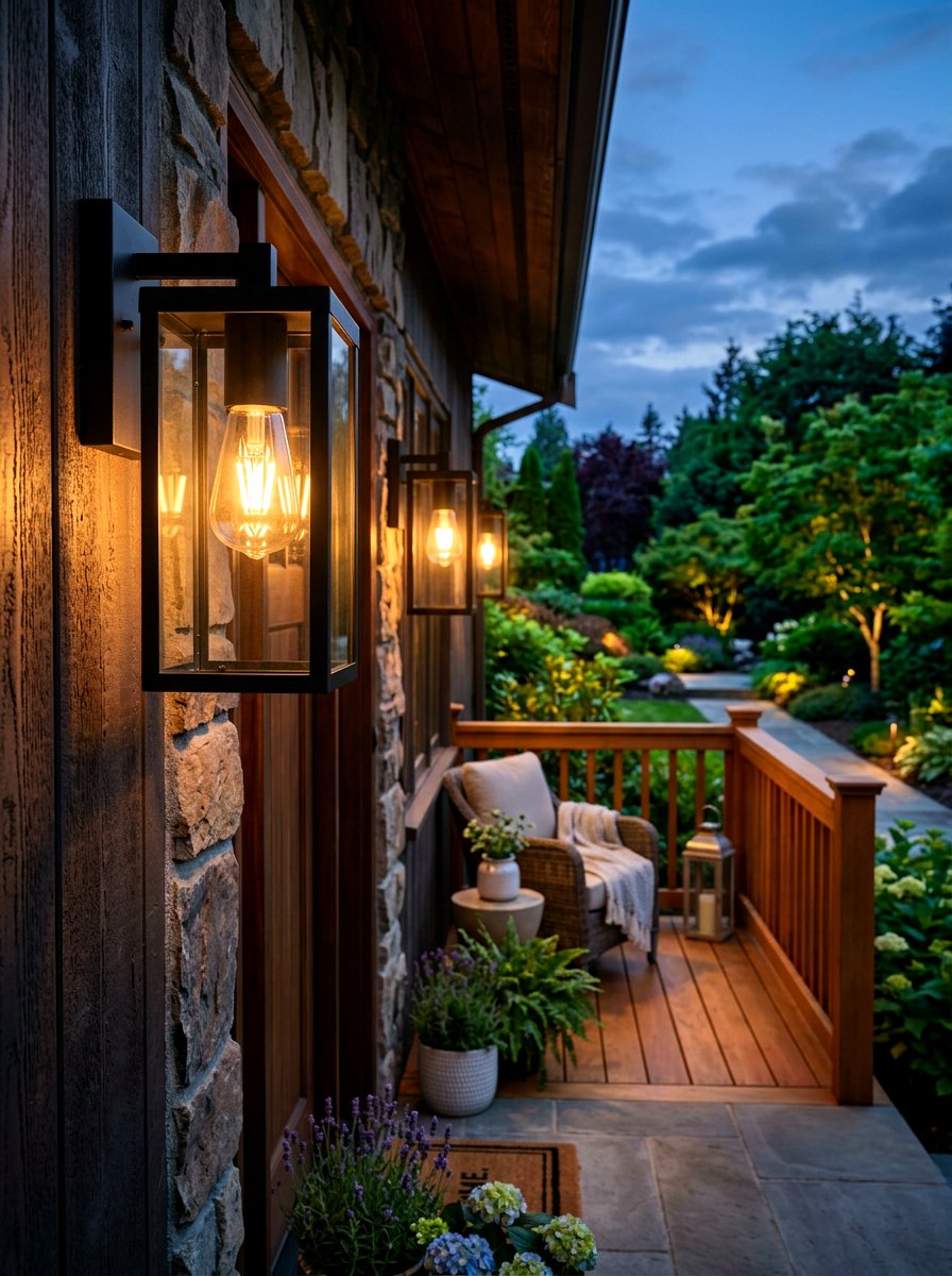 Smart outdoor light bulbs - 30 front porch winter glow ideas